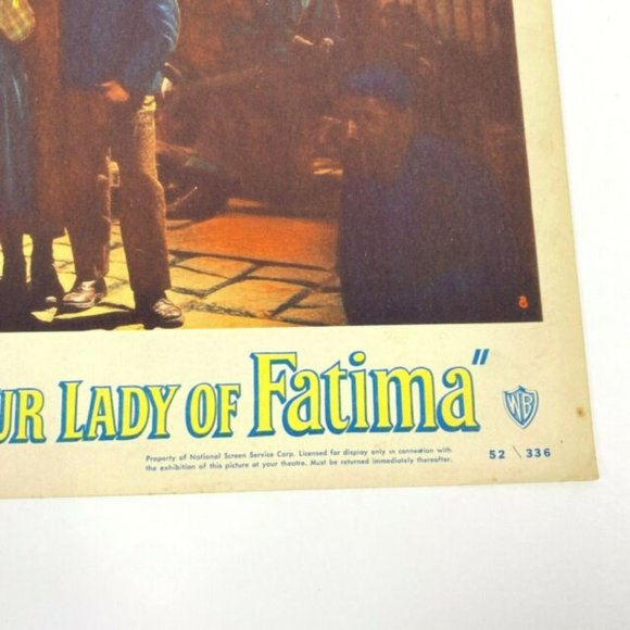 Set of‎ 4 The Miracle of Our Lady of Fatima 1952 Lobby Cards Movie Posters VTG - Picture 11 of 12